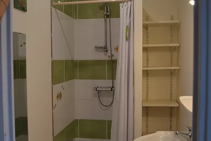 Salle de douche de la chambre Plumes